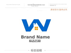 W房电子行业软件网络科技logo标志设计解析